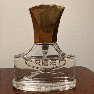Creed Men’s Cologne — Clear Glass Bottle with Gold Cap